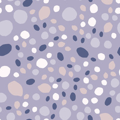 Fototapeta na wymiar Pebble seamless pattern. Random stones wallpaper illustration