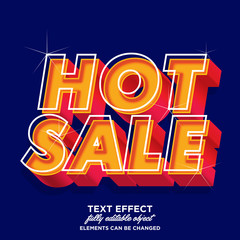 Hot sale sticker font effect for banner sale