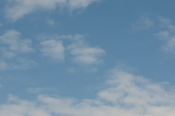 Fototapeta premium Tło błękitnego nieba z białymi chmurami