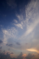 綺麗な青空と空の雲の形