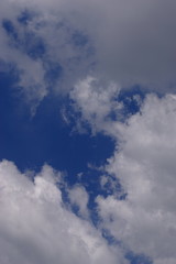 綺麗な青空と空の雲の形