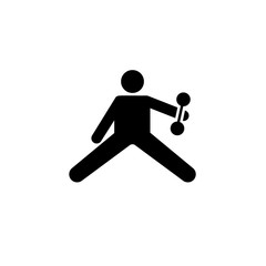 Muscle, exercise, sports, man, gym icon. Element of gym pictogram. Premium quality graphic design icon. Signs and symbols collection icon