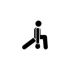 Fitness, man, sports, gym, exercise icon. Element of gym pictogram. Premium quality graphic design icon. Signs and symbols collection icon