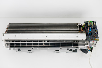 Clean air conditioner blower fan and coil