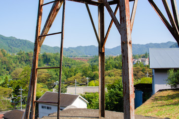 Fototapeta na wymiar 日本の夏の奥多摩の日常の風景