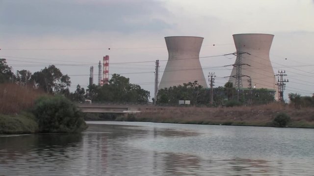 Haifa Oil refinery  Sailing shot from Kishon River of Haifa Oil refinery, Israel