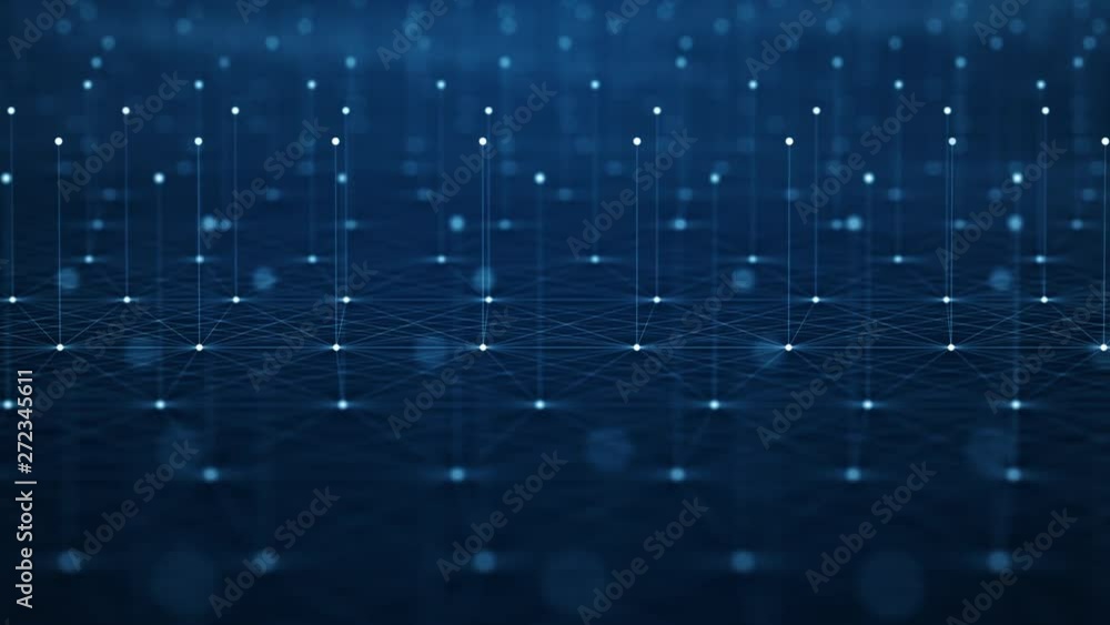 Poster futuristic abstract background concept. network conveying connectivity, complexity and data flood of