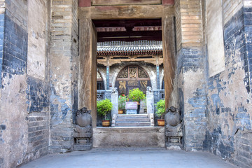 The Wangs Courtyard, Shanxi, China. The famous historical site is in Lingshi County, Jinzhong City, Shanxi province.