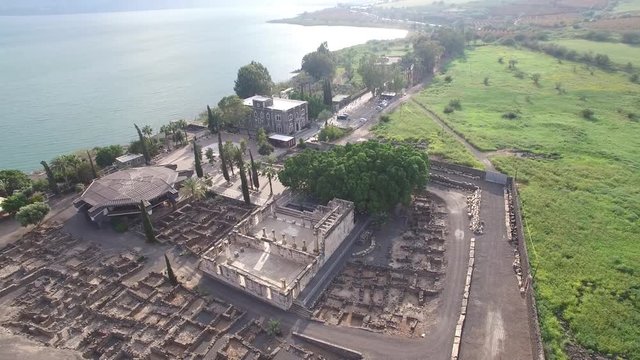 Flying over Ancient Capernaum. DJI-0009-10