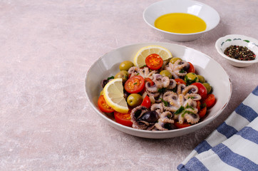 Salad with octopus