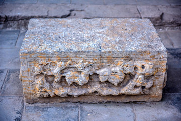 The Wangs Courtyard, Shanxi, China. The famous historical stone carvings are in Lingshi County, Jinzhong City, Shanxi province.