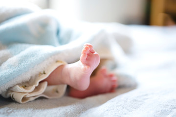 生後2週間の赤ちゃんの足