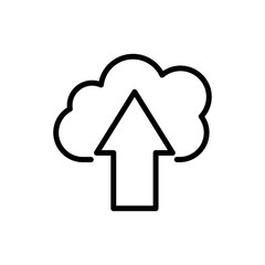 Upload icon vector