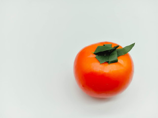 Tomatoes on a white background