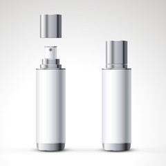White spray bottle package design