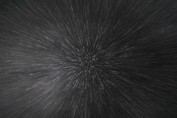 Space and science fiction abstract background with black and white moving points. Space travel,...