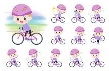 blond hair boy_road bike