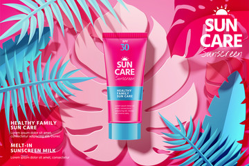 Summer sunscreen ads