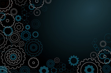 abstract cogs wheel background vector illustration EPS10