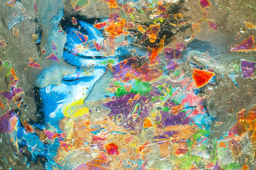 Abstract textured background transparent slime