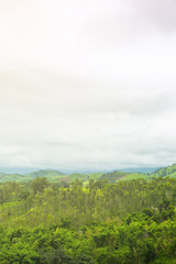 Green hills and sky