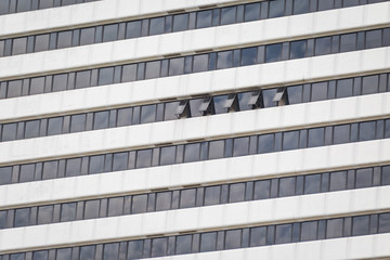 Fototapeta premium Windows of office building