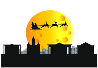 skyline of Wilmington city in Usa