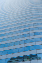 blue glass building