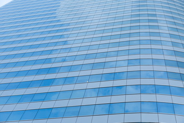 blue glass building