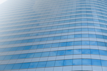 blue glass building
