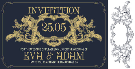 Template flyer, invitations or greeting cards