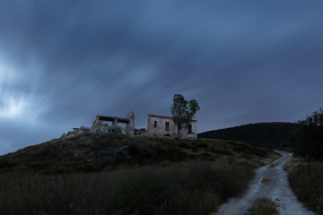 A dilapidated lonely old farmhouse in the countryside near the Spanish city of Murcia. An abandoned...