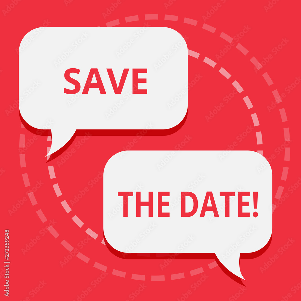 Poster conceptual hand writing showing save the date. business photo text remember not to schedule anything