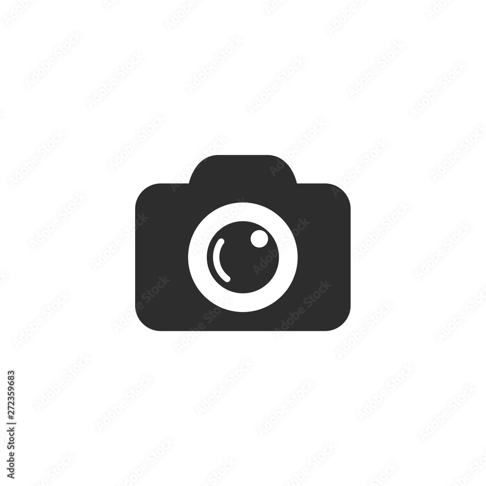 Poster camera icon. camera symbol. flat photo camera vector isolated. modern simple snapshot photography si