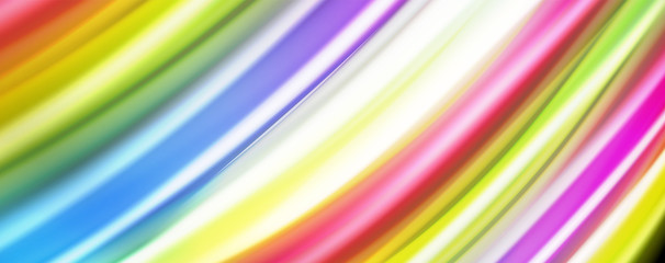 Flowing liquid colors - modern colorful flow poster. Wave liquid shapes. Art design for your design project