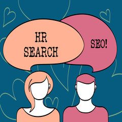 Obraz premium Text sign showing Hr Search Ceo. Conceptual photo Huanalysis resources seeking for new Chief Executive Officer