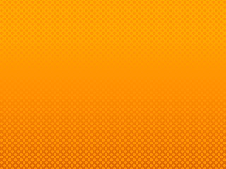 Abstract gradient yellow dots background. Vector illustration in comic style