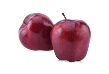 red apples isolated on the white background