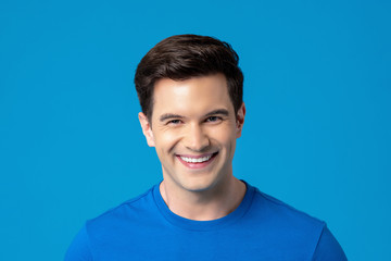 Young friendly smiling caucasian man