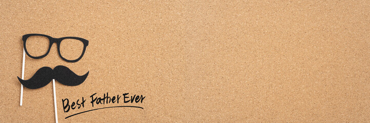 top view of fathers day concept with copy space