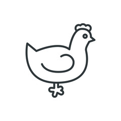 chicken vector icon