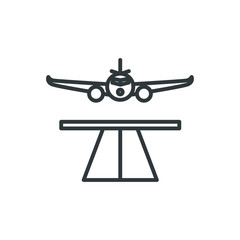 runway vector icon