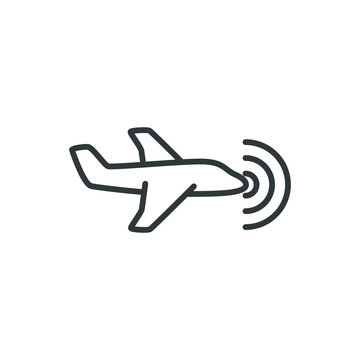 Plane Radar Vector Icon