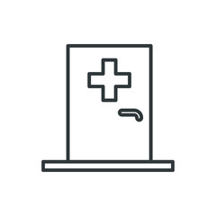 Obraz premium medical room vector icon