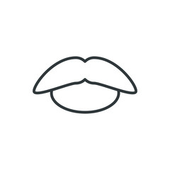 mustache vector icon