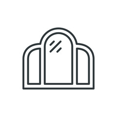 mirror vector icon