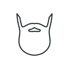 beard vector icon