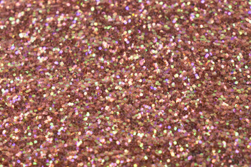 Abstract background of sequins. Red sparkling backgrond. Festive concept.