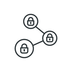 lock chain vector icon