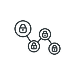 lock chain vector icon